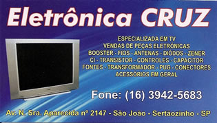 ELETRÔNICA CRUZ Sertãozinho SP