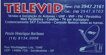 TELEVID Sertãozinho SP